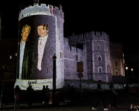 Four Individuals Apprehended Following Projections of Trump and Jeffrey Epstein Displayed on Windsor Castle